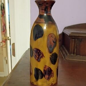Artistic Brown and Black Ceramic Vase